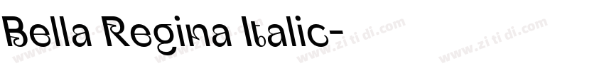 Bella Regina Italic字体转换